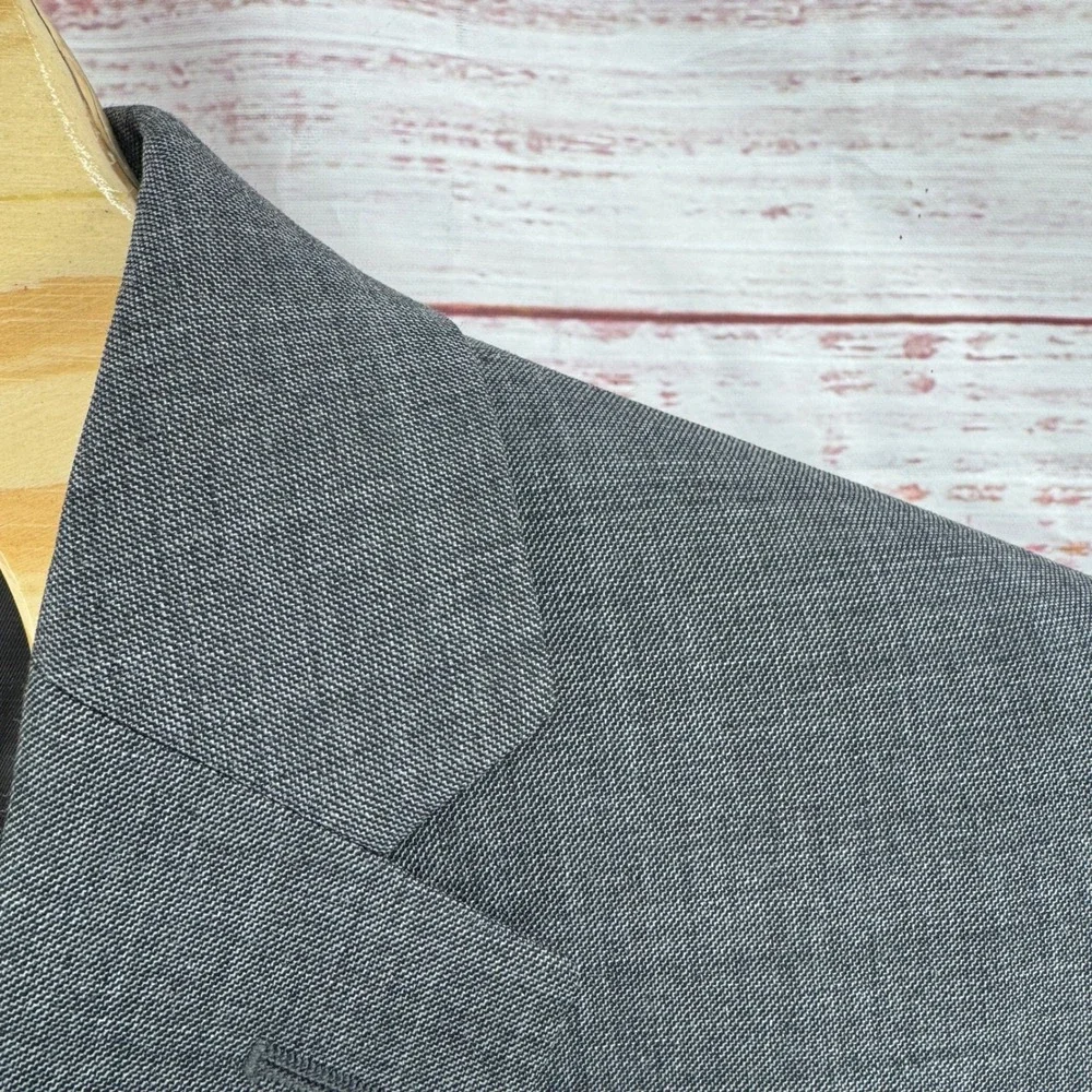 Lauren Ralph Lauren Suit Jacket Blazer Mens 48R Gray Wool Single Vent